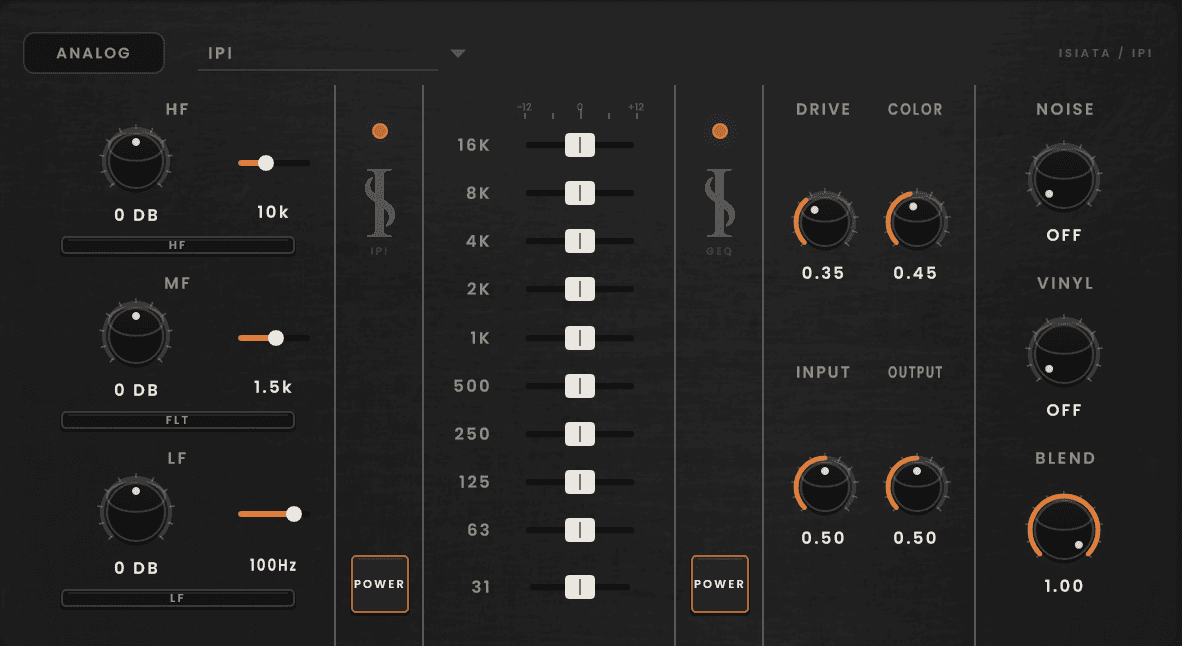 IPI ISI AUDIO Architectural Model interface