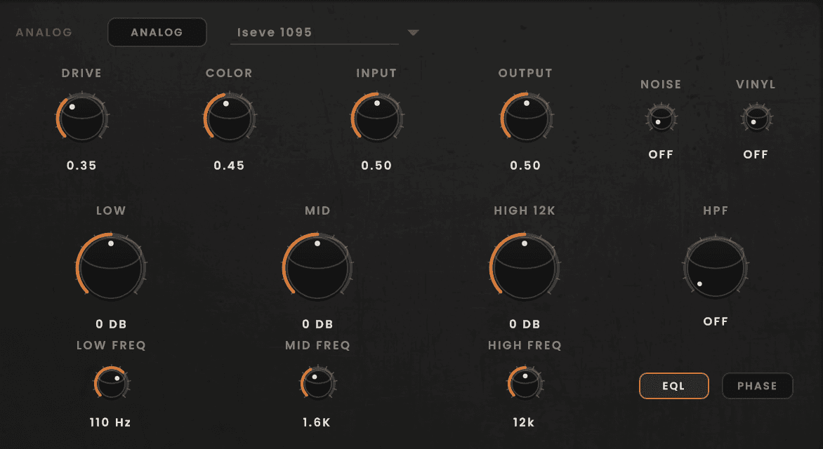 ISEVE 1095 ISI AUDIO Architectural Model interface