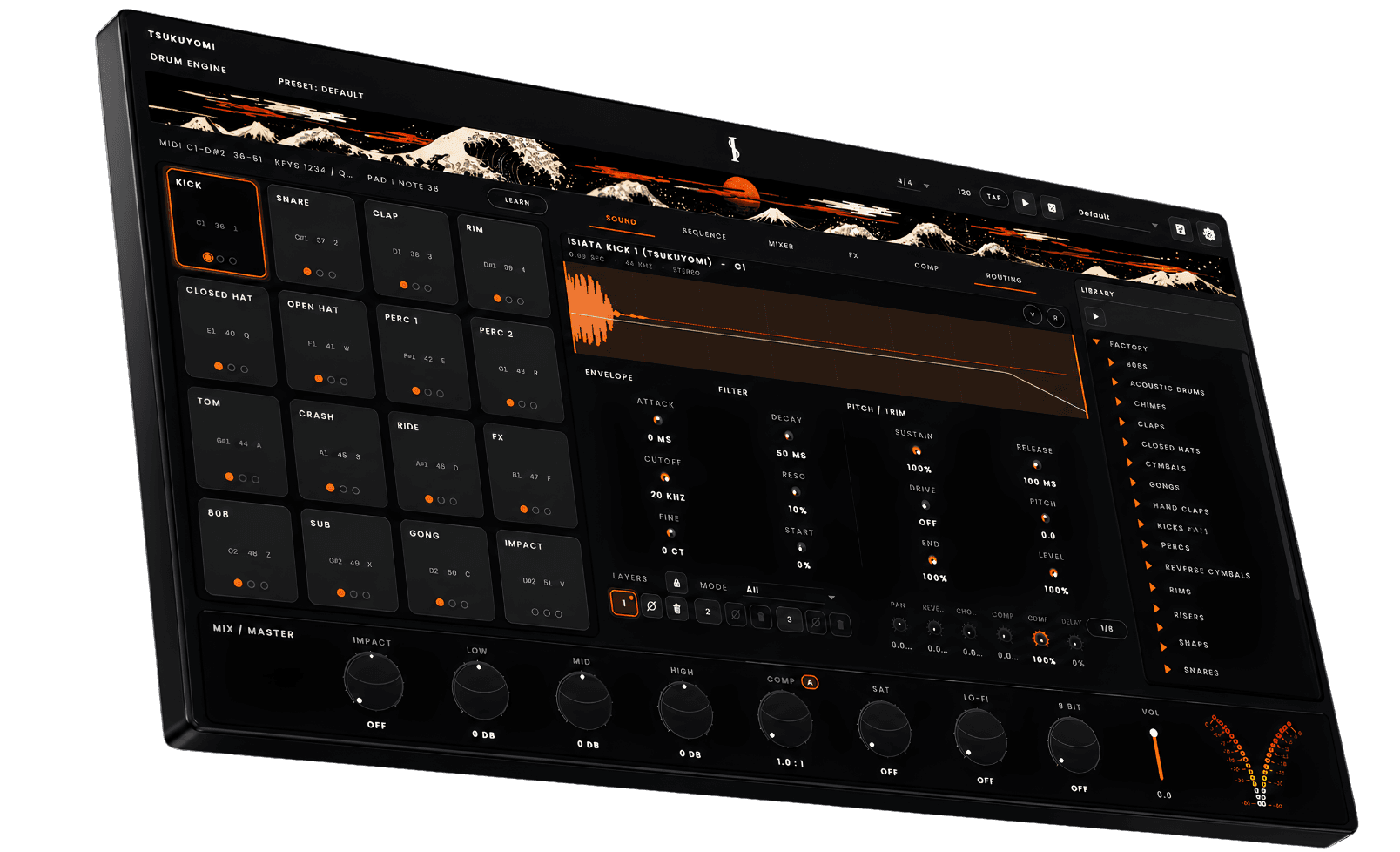 Tsukuyomi Drum Engine DAW workflow and file-format interface